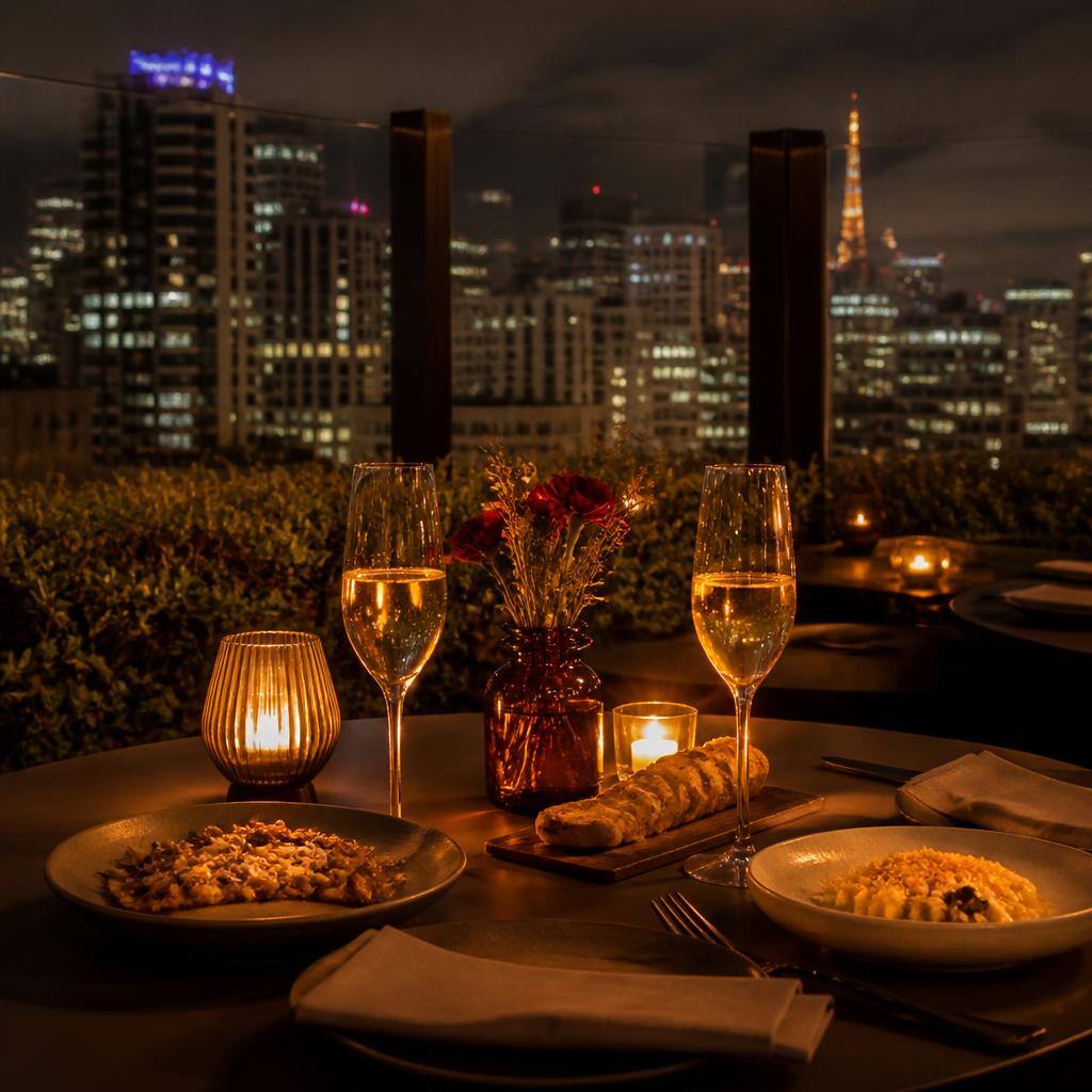 Jantar num Rooftop